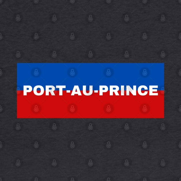 Port-Au-Prince City in Haiti Flag Colors by aybe7elf